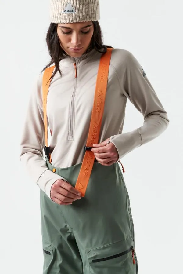 Women MtnX Treeline 3L Light BibDark Leaf Orage Pants