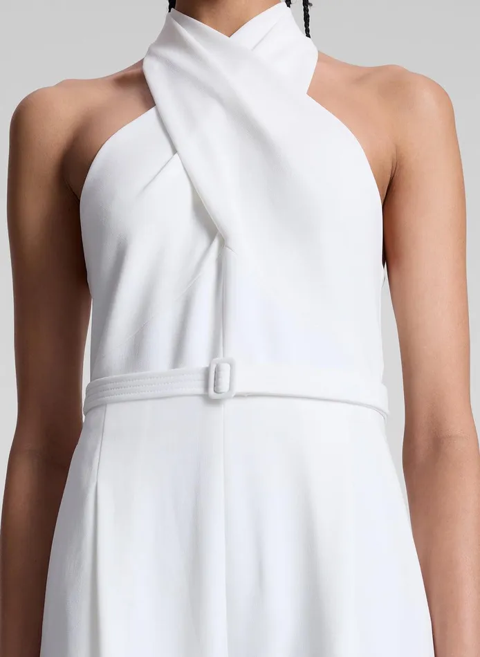 Women Murphy II Wide Leg Jumpsuit White ALC Bottoms