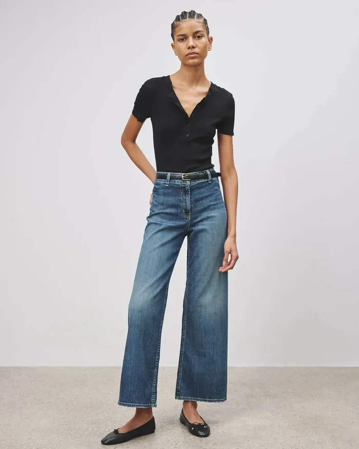 Women Nili Lotan MEGAN JEAN Classic Wash Denim