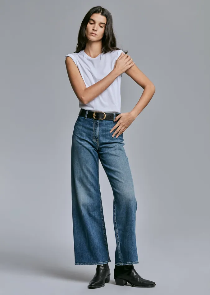 Women Nili Lotan MEGAN JEAN Classic Wash Denim