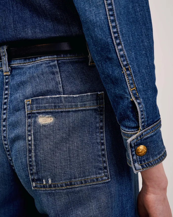 Women Nili Lotan MEGAN JEAN Classic Wash Denim