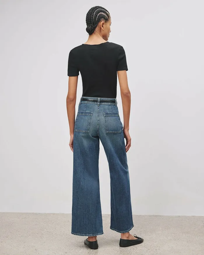 Women Nili Lotan MEGAN JEAN Classic Wash Denim
