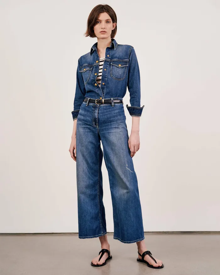 Women Nili Lotan MEGAN JEAN Classic Wash Denim