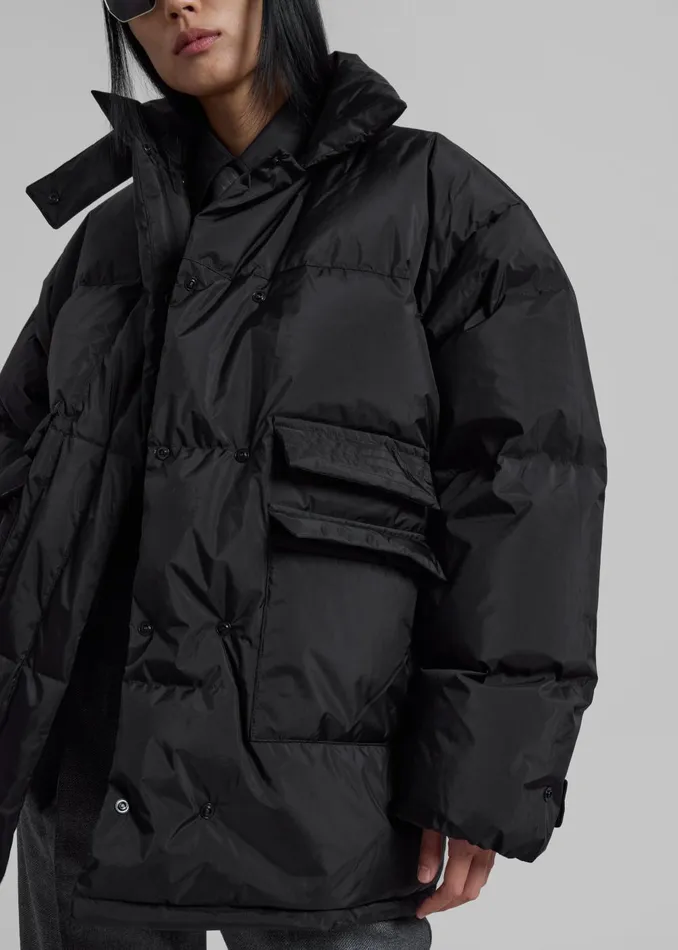 Women Nixa Puffer Jacket 8211 Black The Frankie Shop Outerwear