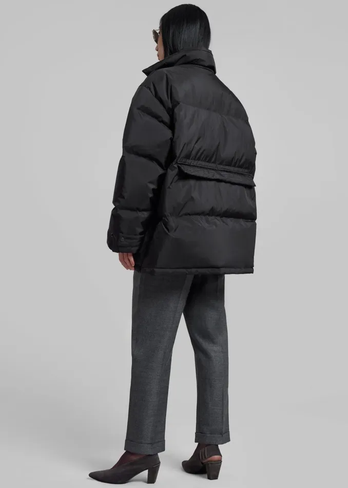 Women Nixa Puffer Jacket 8211 Black The Frankie Shop Outerwear