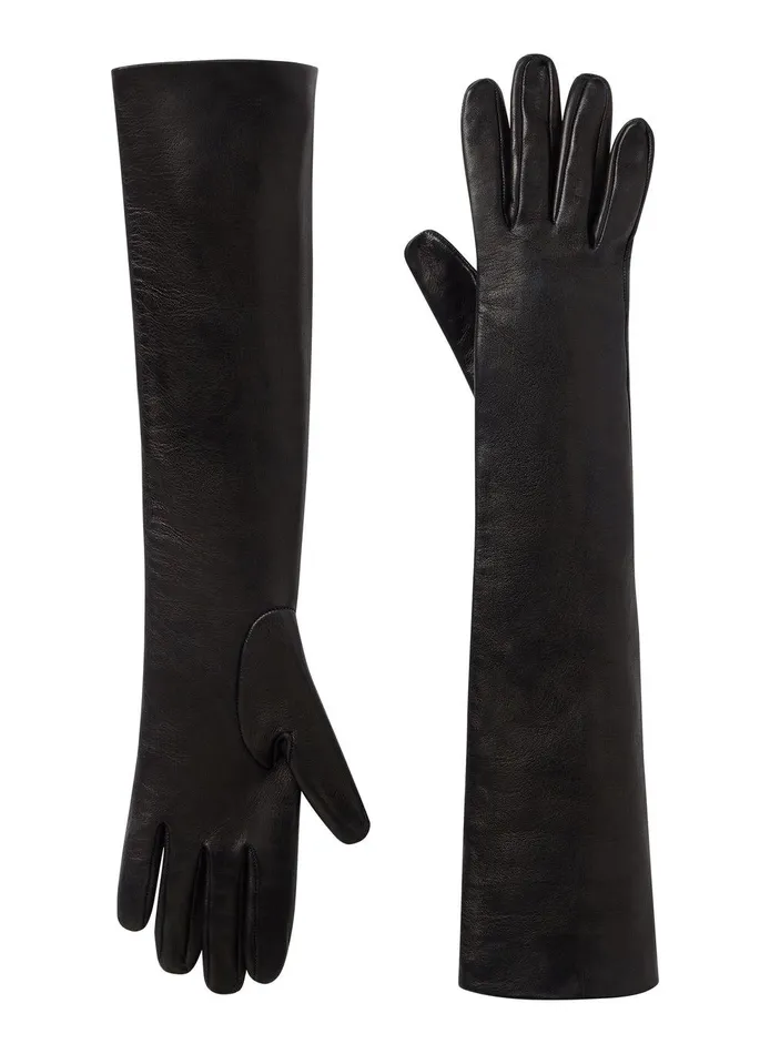 Women Noah Leather Gloves Nero ALC Accessories
