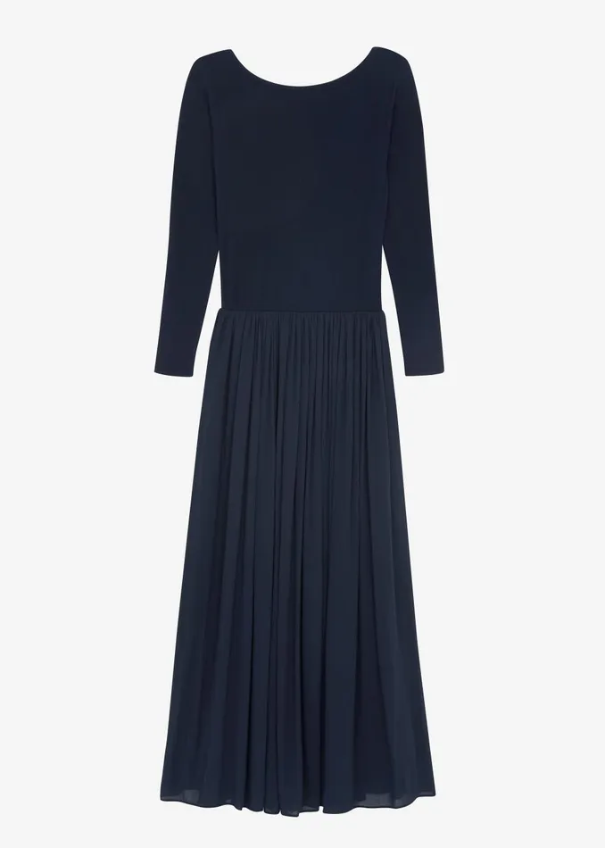 Women Odette Gathered Skirt Maxi Dress 8211 Navy The Frankie Shop Dresses