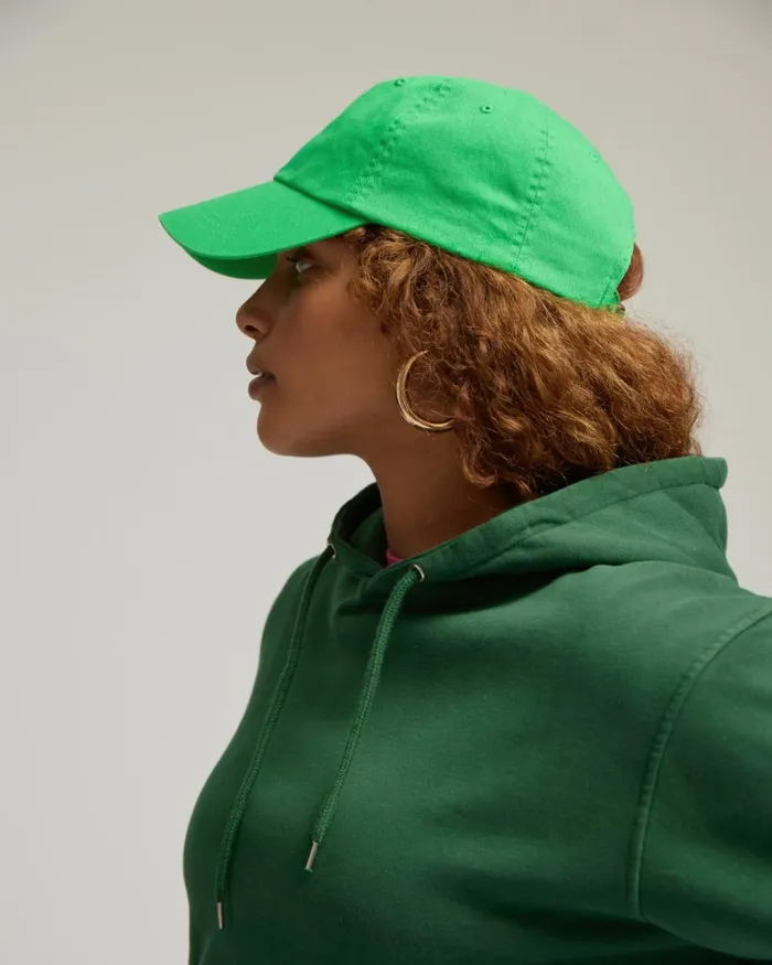 Women Organic Cotton Cap Petrol Blue Colorful Standard Caps