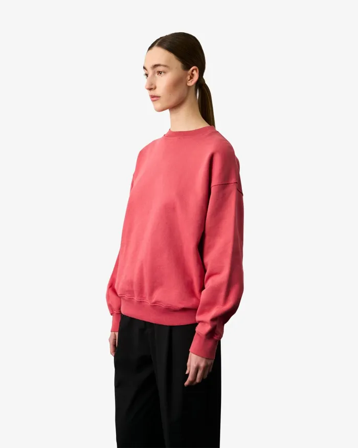 Women Organic Oversized Crew Neptune Blue Colorful Standard Crewneck Sweatshirts