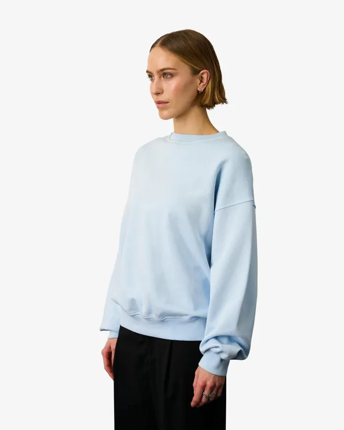 Women Organic Oversized Crew Soft Yellow Colorful Standard Crewneck Sweatshirts