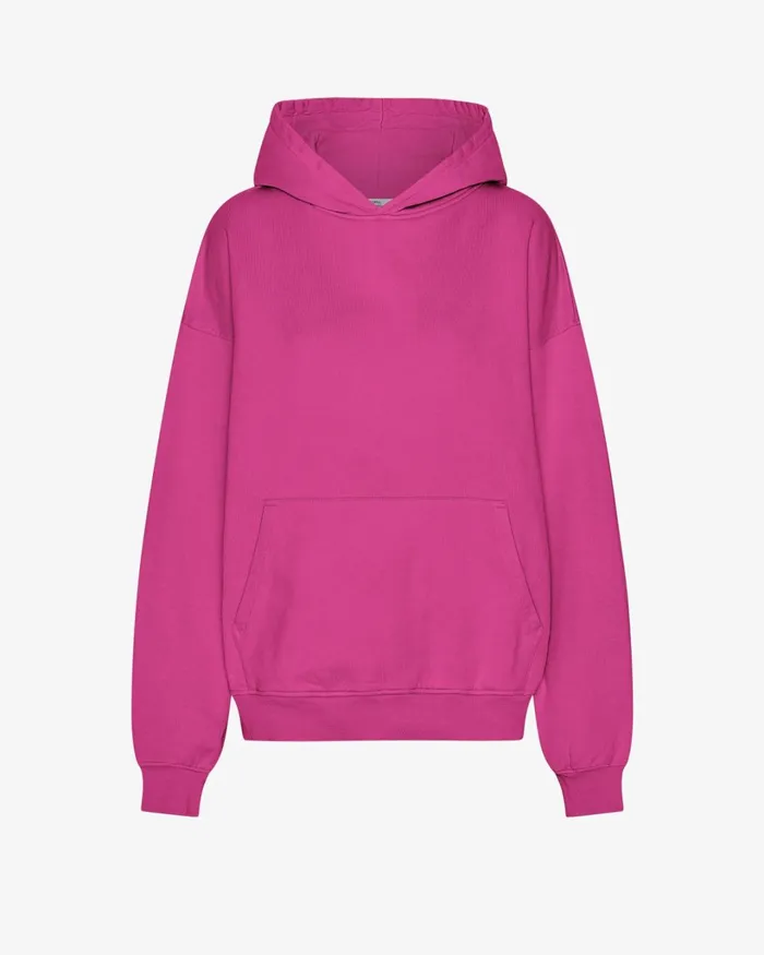 Women Organic Oversized Hood Magenta Blaze Colorful Standard Hoodies