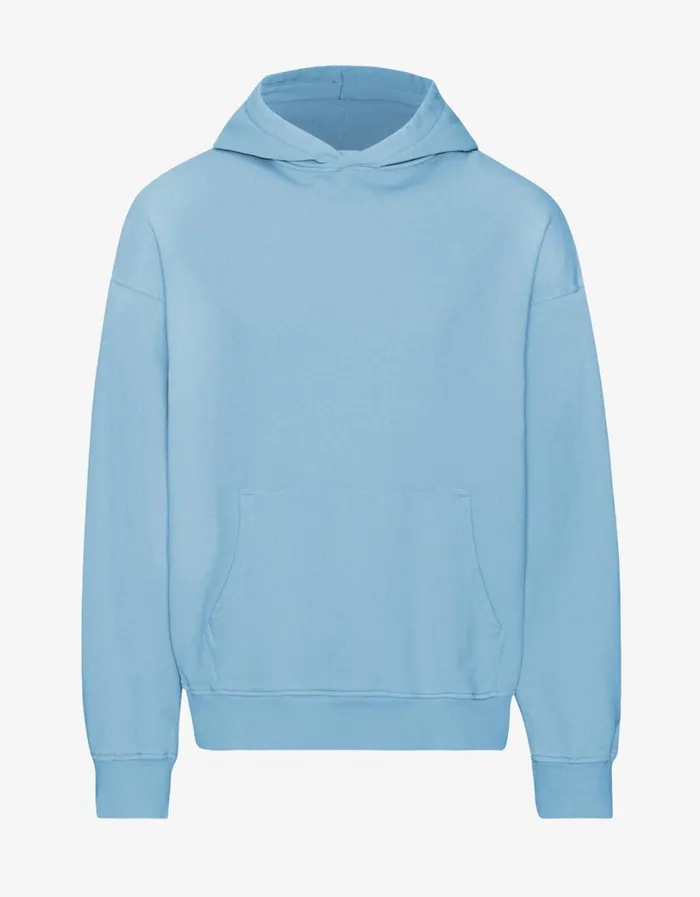Women Organic Oversized Hood Seaside Blue Colorful Standard Hoodies