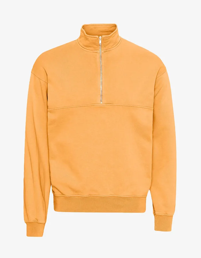 Women Organic Quarter Zip 8211 Sandstone Orange Quarter Zips Colorfulstandard