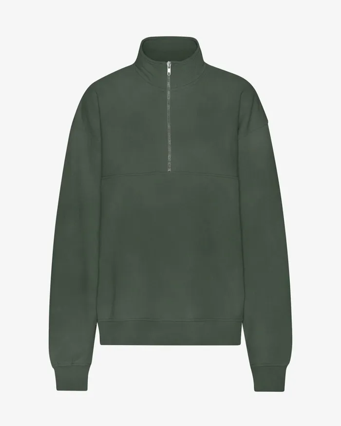 Women Organic Quarter Zip Midnight Forest Colorful Standard Quarter Zips