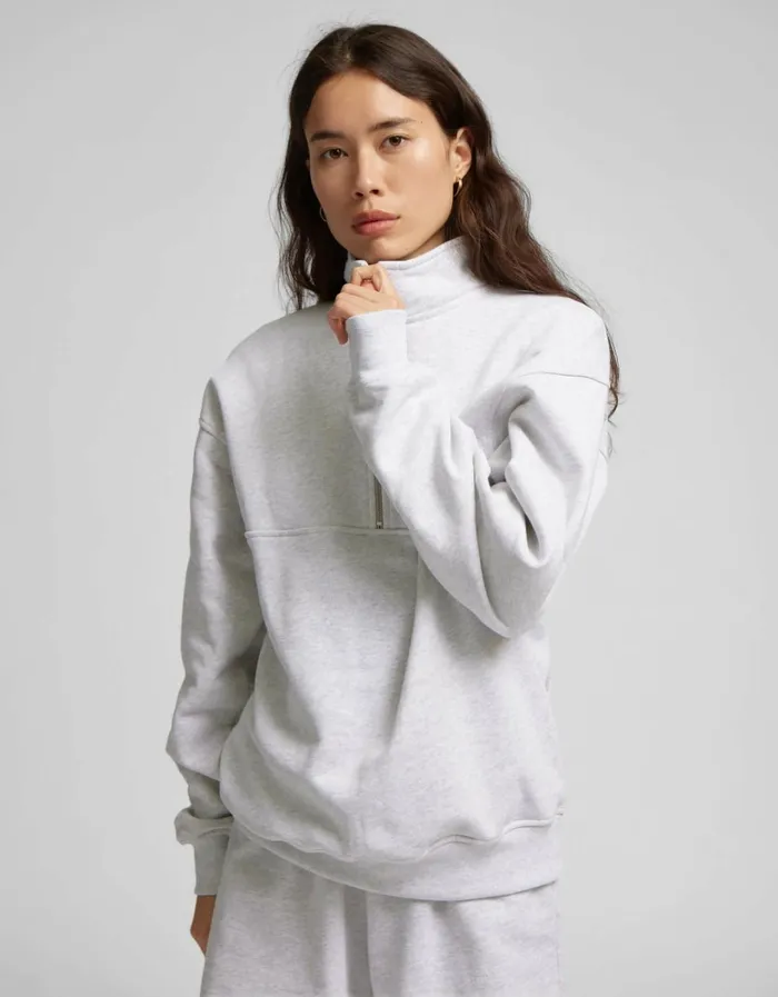 Women Organic Quarter Zip Midnight Forest Colorful Standard Quarter Zips