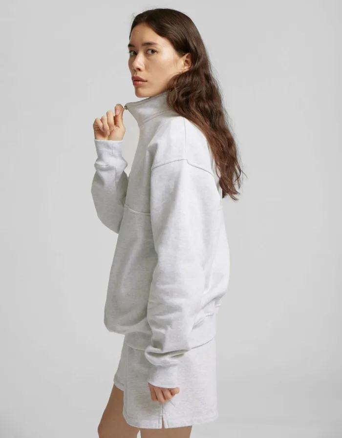 Women Organic Quarter Zip Soft Yellow Colorful Standard Quarter Zips