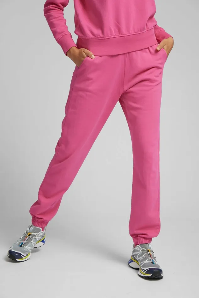 Women Organic Sweatpants Faded Black Colorful Standard Sweatpants