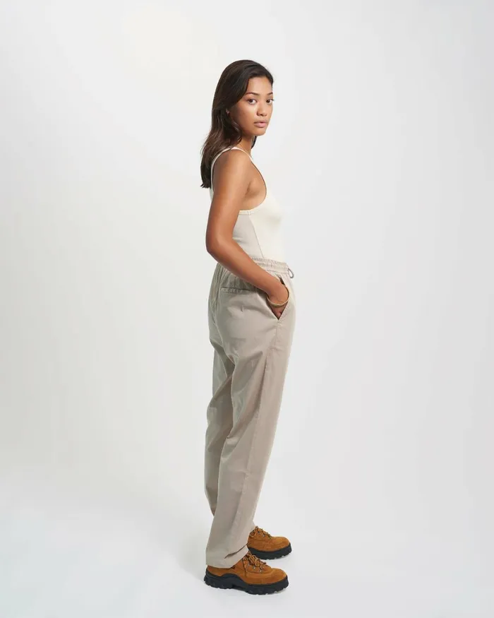 Women Organic Twill Pants Oxblood Red Colorful Standard Pants
