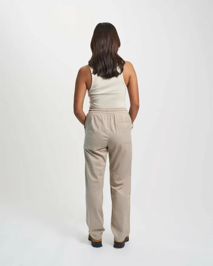 Women Organic Twill Pants Oxblood Red Colorful Standard Pants
