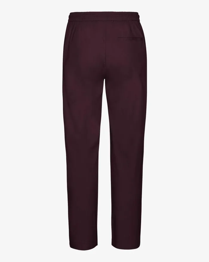 Women Organic Twill Pants Oxblood Red Colorful Standard Pants