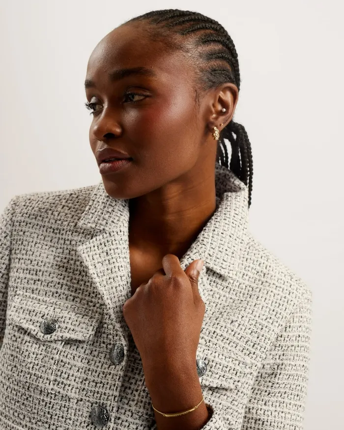 Women OSAMU 8211 Boxy Fit Cropped Boucle Jacket Ivory Ted Baker Coats and Jackets Women OSAMU 8211 Boxy Fit Cropped Boucle Jacket Ivory Ted Baker Coats and Jackets
