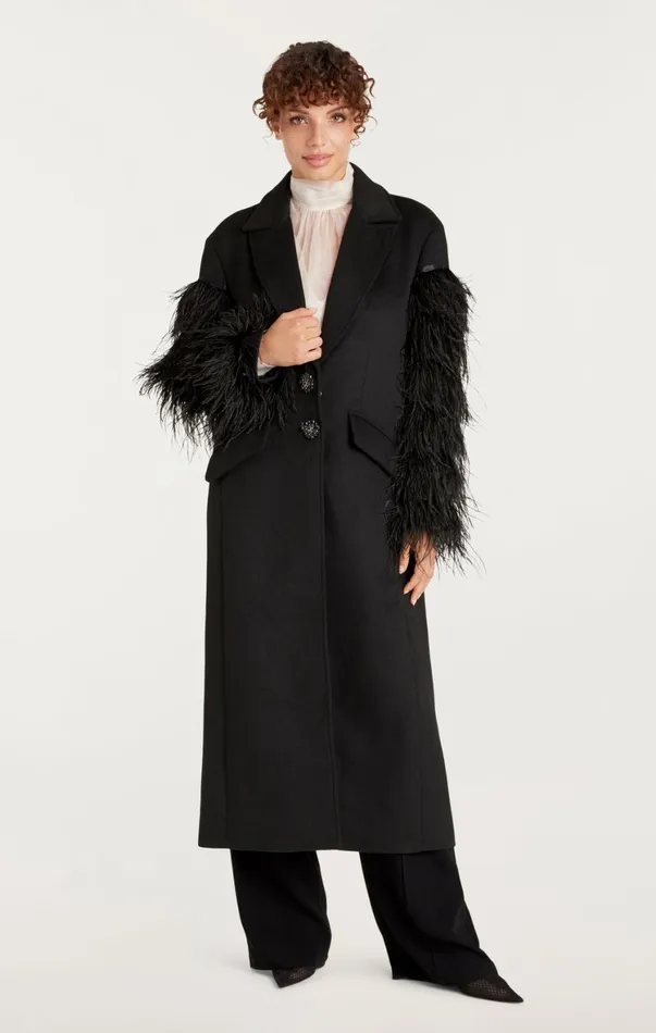 Women Outerwear Cinq Sept Ali Coat Black