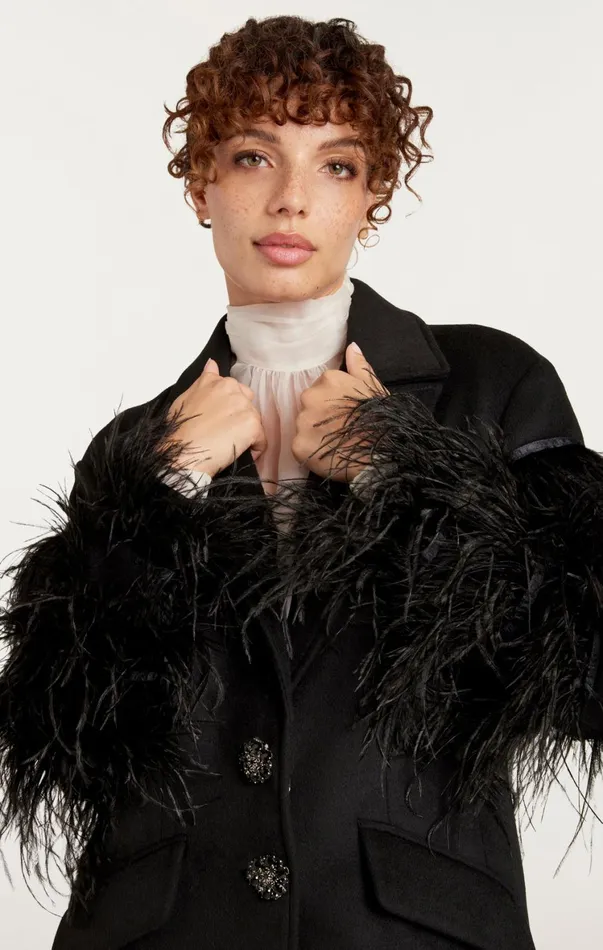 Women Outerwear Cinq Sept Ali Coat Black
