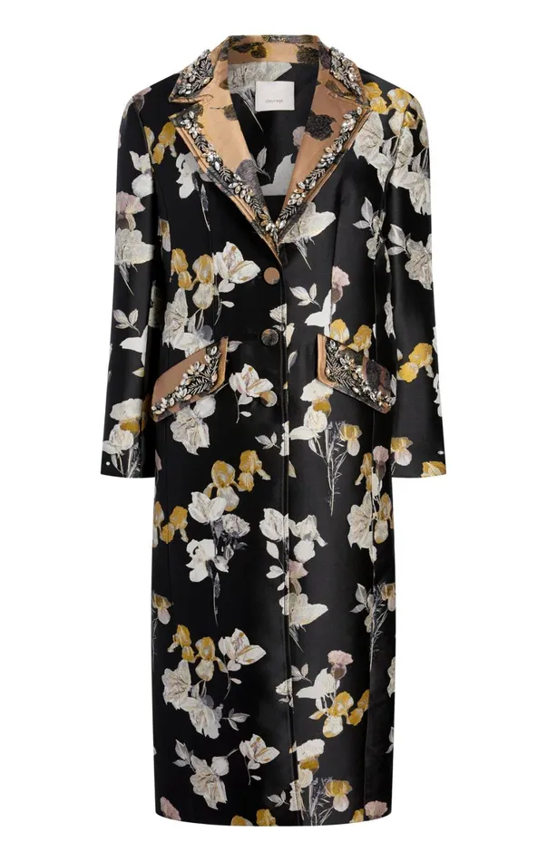 Women Outerwear Cinq Sept Rabia Coat Blackmulti