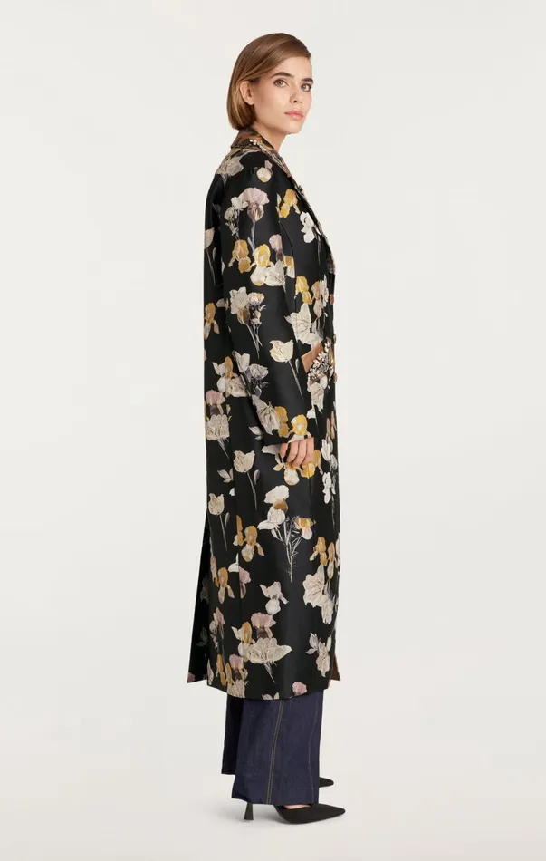 Women Outerwear Cinq Sept Rabia Coat Blackmulti