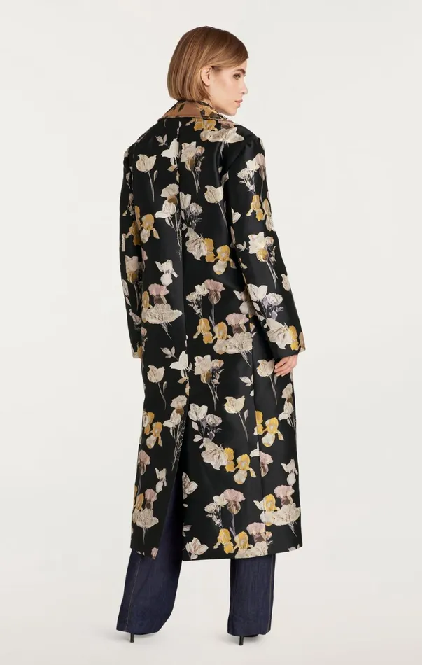 Women Outerwear Cinq Sept Rabia Coat Blackmulti