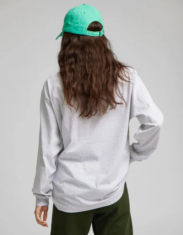 Women Oversized Organic LS TShirt 8211 Navy Blue TShirts Colorfulstandard