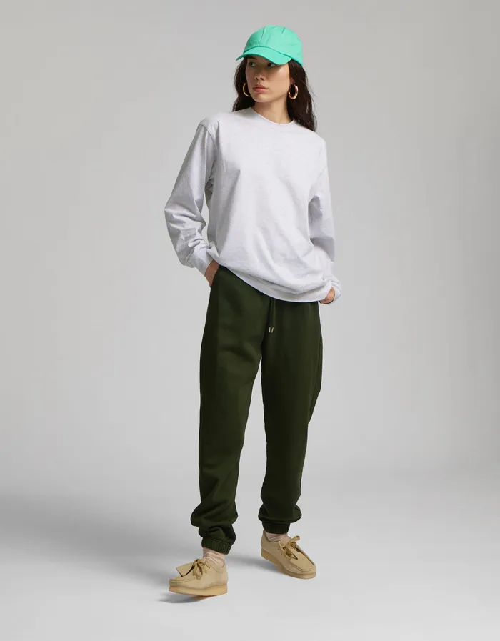 Women Oversized Organic LS TShirt 8211 Petrol Blue Long Sleeve Tops Colorfulstandard