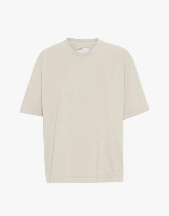 Women Oversized Organic TShirt Ivory White Colorful Standard TShirts