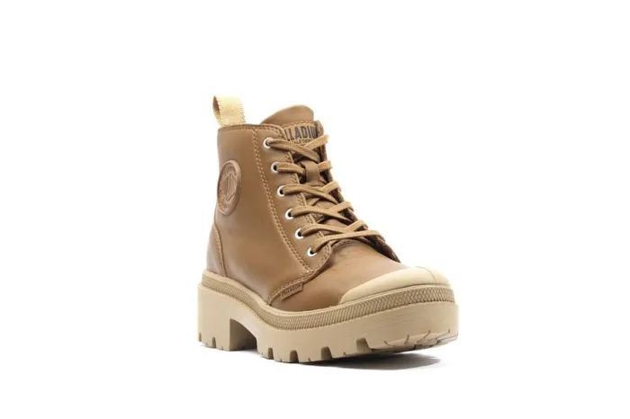 Women PALLABASE LEATHER Dear Brown PALLADIUM Boots Women PALLABASE LEATHER Dear Brown PALLADIUM Boots