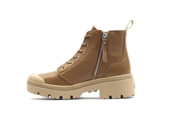 Women PALLABASE LEATHER Dear Brown PALLADIUM Boots Women PALLABASE LEATHER Dear Brown PALLADIUM Boots