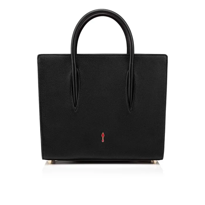 Women Paloma Medium Top Handle Bag 8211 Calf Leather And Gold Spikes Loubinthesky 8211 Black Christian Louboutin Crossbody Bags