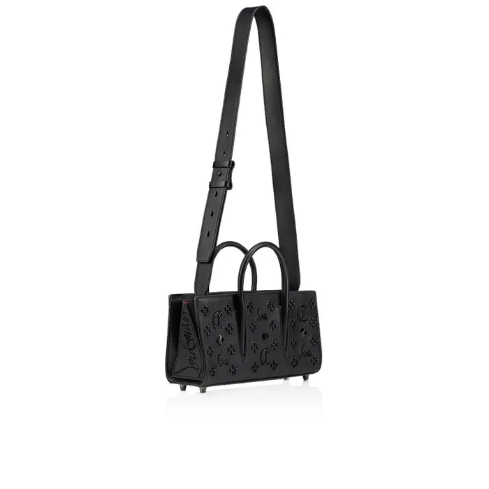 Women Paloma Top Handle Bag 8211 Grained Calf Leather And Spikes Loubinthesky 8211 Black Christian Louboutin Mini Bags