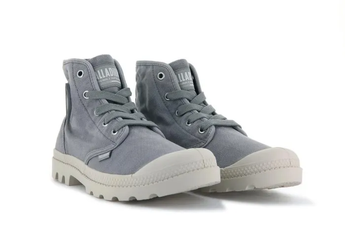 Women PAMPA HI Gray Flannel PALLADIUM Boots Women PAMPA HI Gray Flannel PALLADIUM Boots