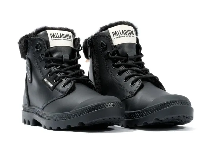 Women PAMPA HI SNOW WARM Black PALLADIUM Boots Women PAMPA HI SNOW WARM Black PALLADIUM Boots