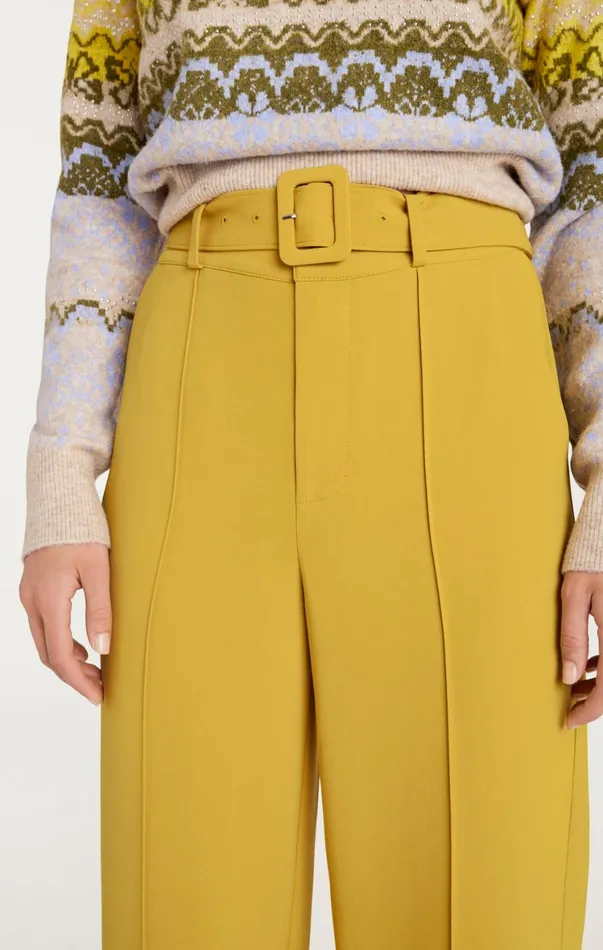 Women Pants Cinq Sept Ester Pant Golden Palm