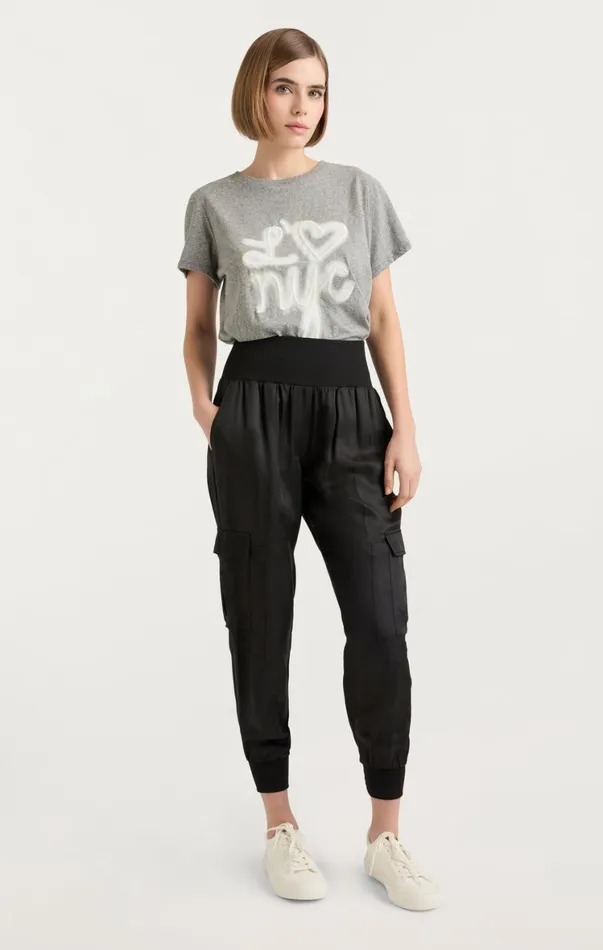 Women Pants Cinq Sept Giles Pant Cupro Black