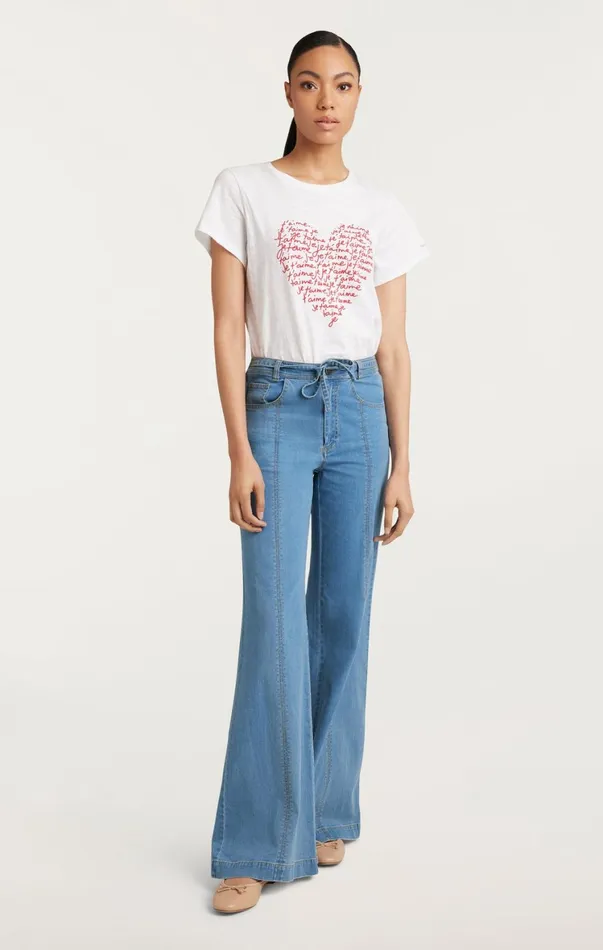 Women Pants Cinq Sept Tansy Pant Light Wash