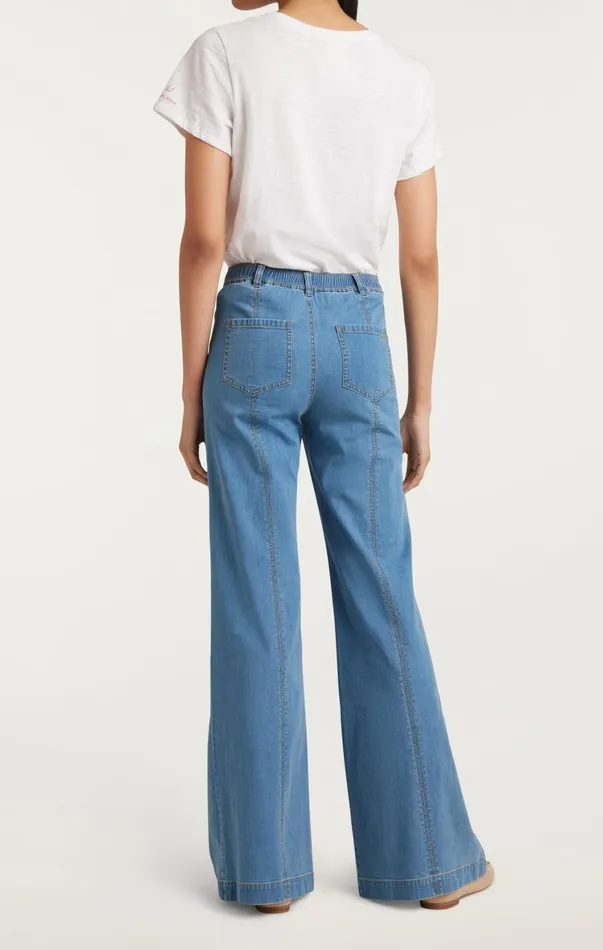 Women Pants Cinq Sept Tansy Pant Light Wash