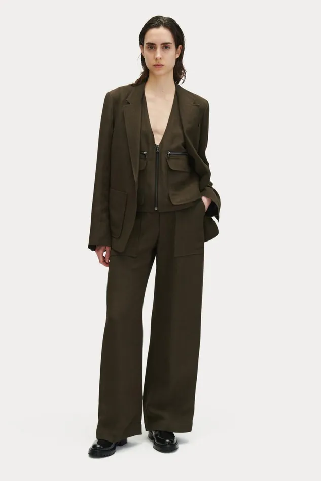 Women Pants Rachel Comey Encino Pant Olive Women Pants Rachel Comey Encino Pant Olive