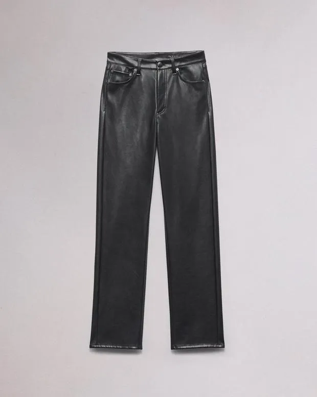 Women Pants Rag and Bone Harlow Faux Leather Pant Black