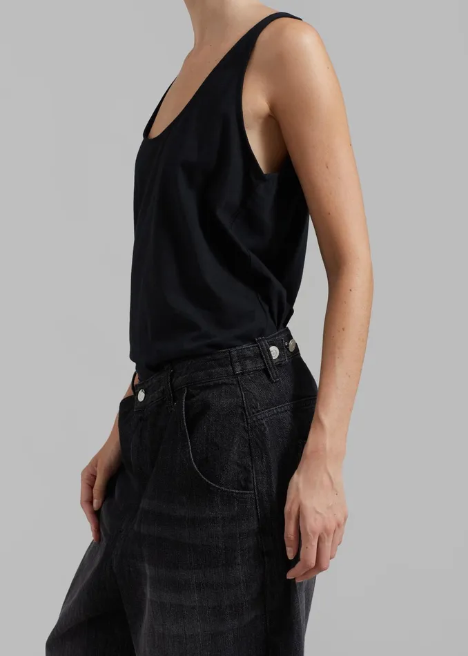 Women Penelope Tank Top 8211 Black The Frankie Shop Tops