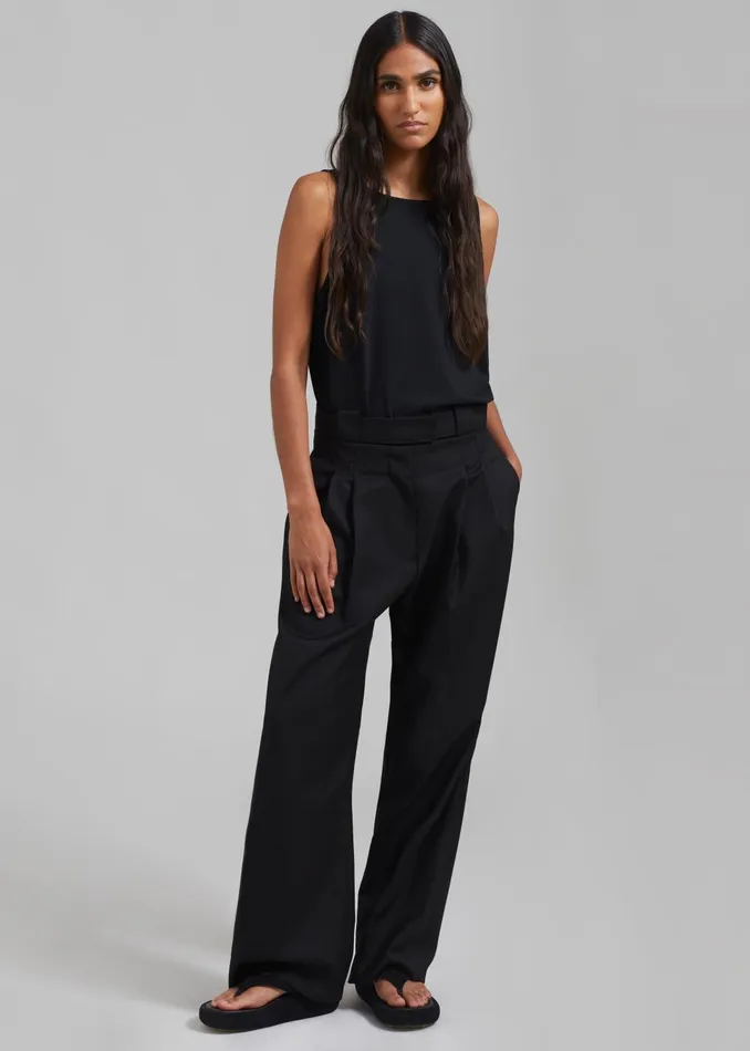 Women Penelope Tank Top 8211 Black The Frankie Shop Tops