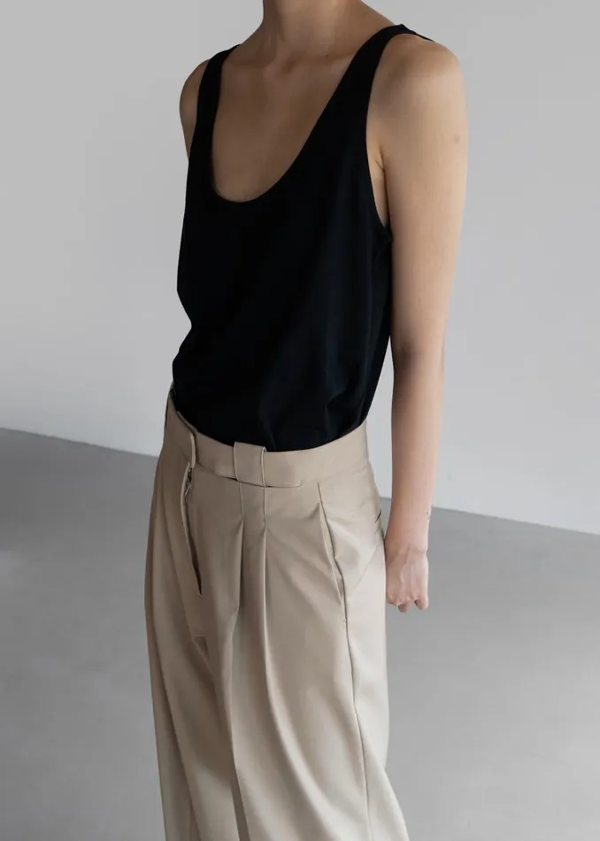 Women Penelope Tank Top 8211 Black The Frankie Shop Tops