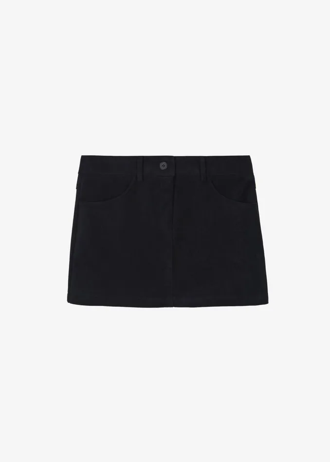 Women Peoria Faux Suede Mini Skirt 8211 Black The Frankie Shop Bottoms