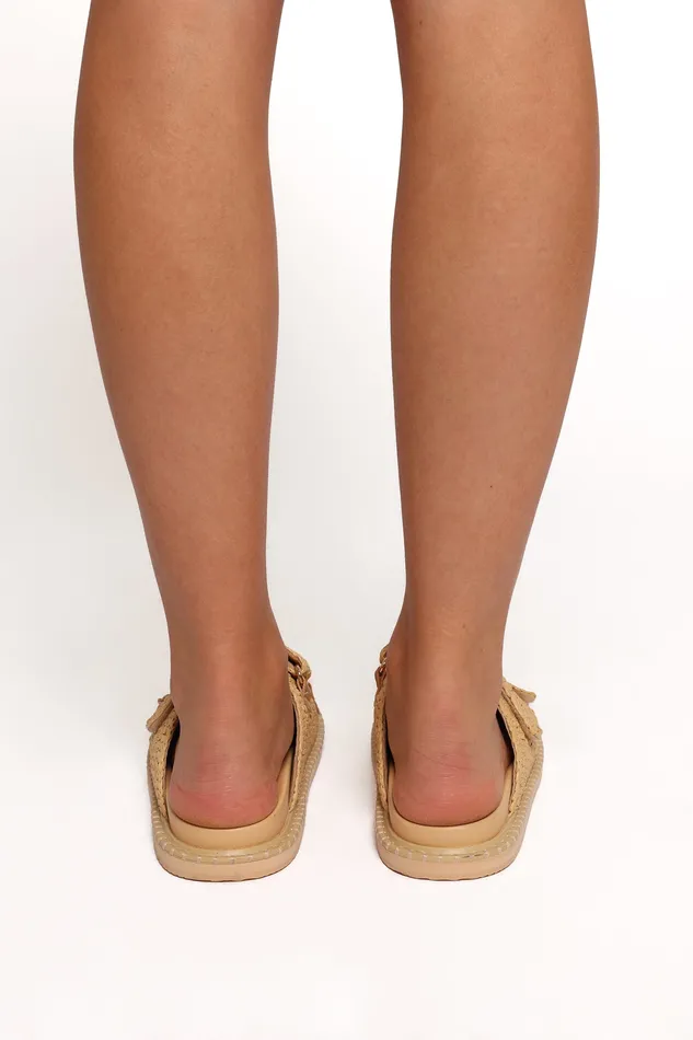Women petalandpup Payo Slide 8211 Natural Raffia Natural Raffia Sandals